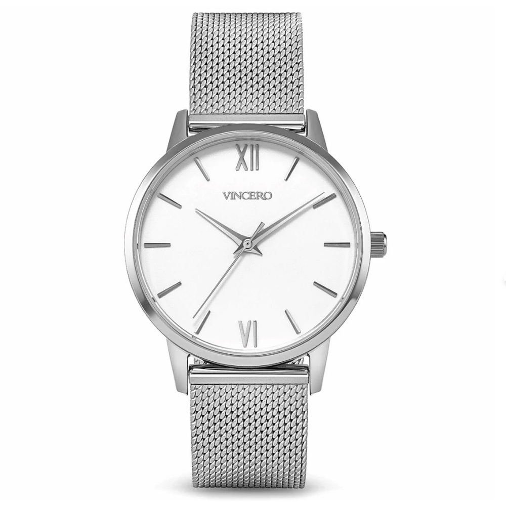 Vincero Silver Eros Mesh Watch